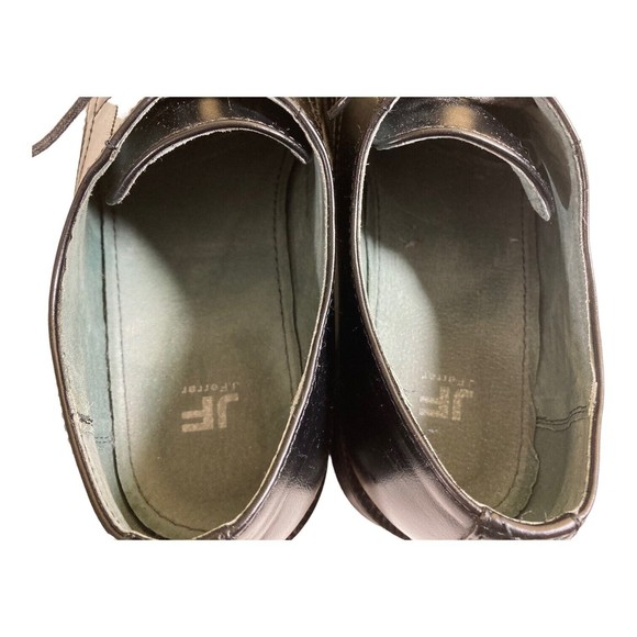 JF J Ferrar Men 11M Black Derby Lace Up Bicycle Toe Dress Shoe 014-2902 - Picture 4 of 7